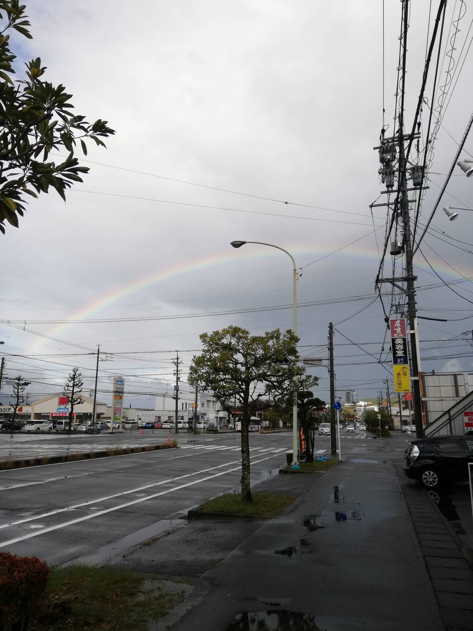 12/2(月)　巨大な🌈虹