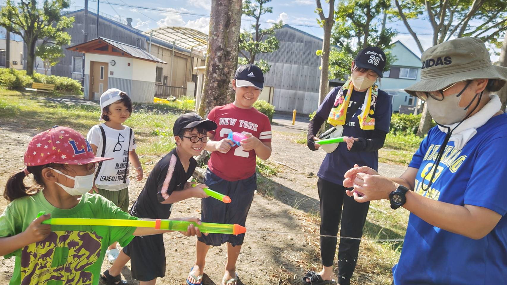 8/5(土) 公園で水遊び